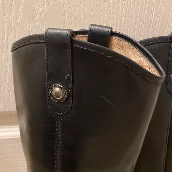 Frye Melissa Button Leather Tall Riding Boots - Picture 4 of 9